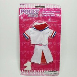 Vintage Polly Fashion Doll Late 1990s Barbie Clone Polyfect Nautical Outfit NOS